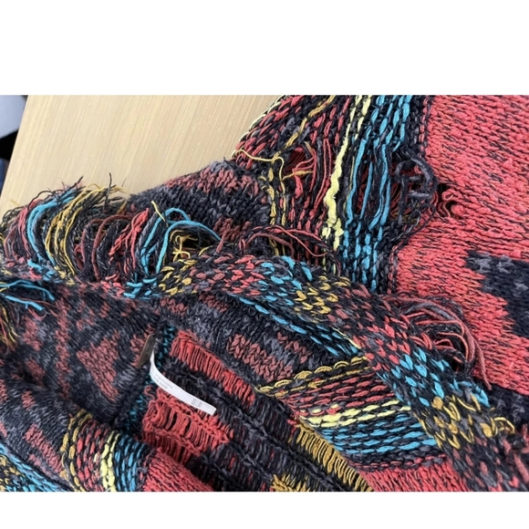 Free People X Small wild wild west cardigan sweater knit lolli Coachella Aztec - Picture 7 of 7